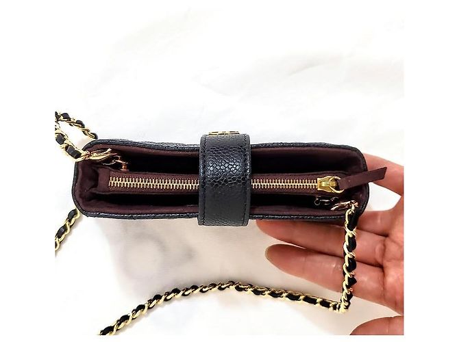 Chanel Clutch Acolchado Matelassé Negro - vista 10
