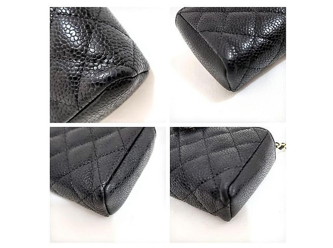 Chanel Clutch Acolchado Matelassé Negro - vista 12