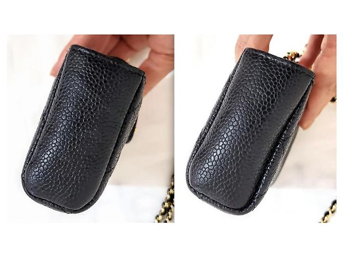 Chanel Clutch Acolchado Matelassé Negro - vista 13
