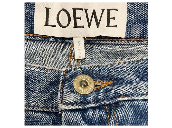 Loewe Mittelblaue Denim Flare Jeans - vista 4