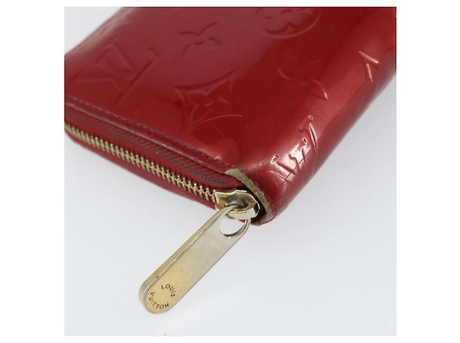 LOUIS VUITTON Cartera Zippy Vernis Pomme D'amour M91981 LV Auth BA10580 Roja - vista 15
