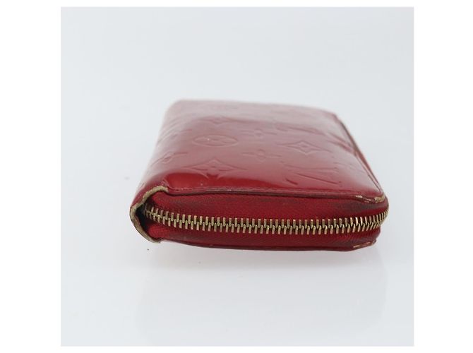 LOUIS VUITTON Cartera Zippy Vernis Pomme D'amour M91981 LV Auth BA10580 Roja - vista 3