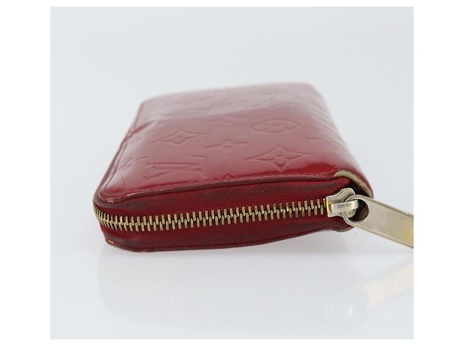 LOUIS VUITTON Cartera Zippy Vernis Pomme D'amour M91981 LV Auth BA10580 Roja - vista 4