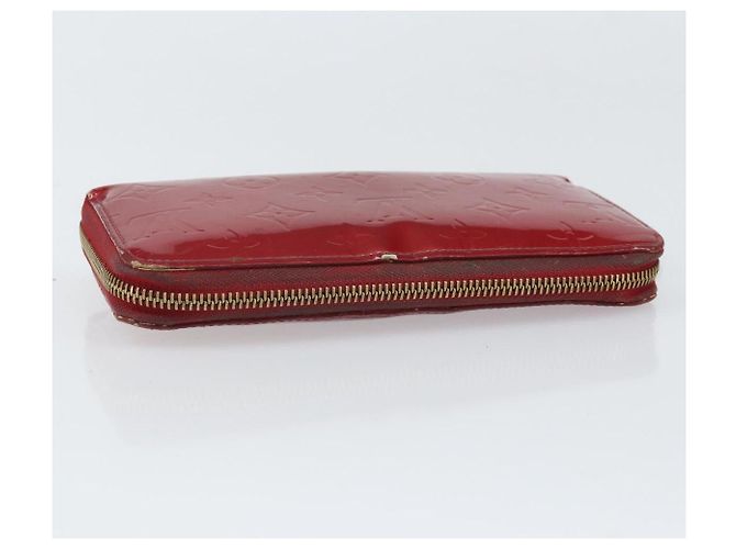 LOUIS VUITTON Cartera Zippy Vernis Pomme D'amour M91981 LV Auth BA10580 Roja - vista 5