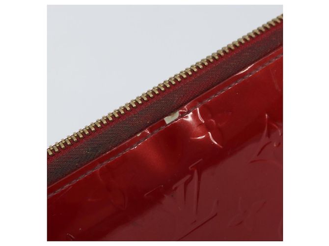 LOUIS VUITTON Cartera Zippy Vernis Pomme D'amour M91981 LV Auth BA10580 Roja - vista 8