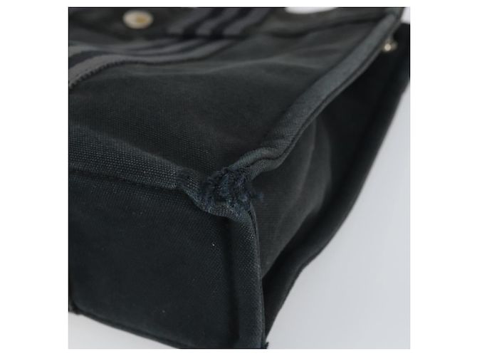 Hermès HERMES Borsa Fourre Tout PM in Tela Nera Argento Auth ti3705 Nero - vista 10