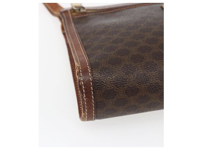 Céline Clutch in tela Macadam CELINE in pelle PVC marrone oro Auth ti3690 D'oro - vista 11