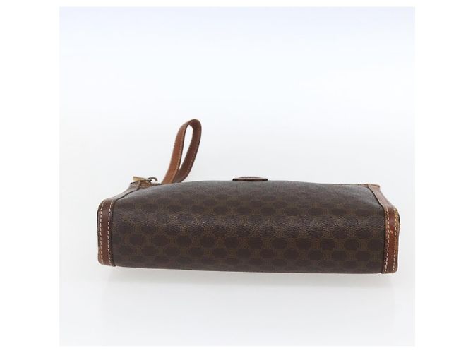 Céline Clutch in tela Macadam CELINE in pelle PVC marrone oro Auth ti3690 D'oro - vista 9