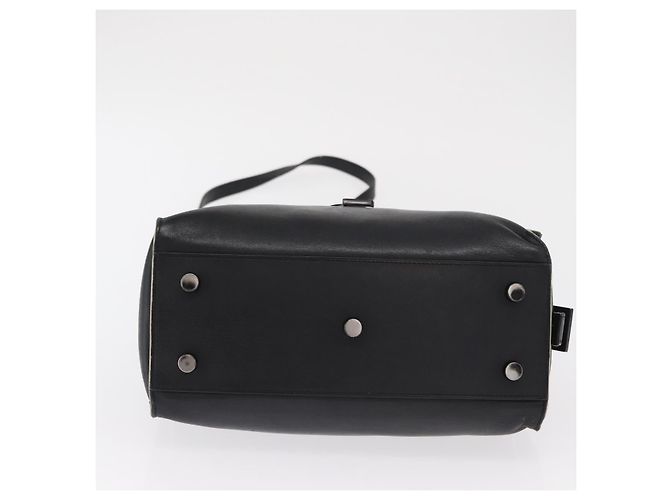 SAINT LAURENT Borsa a Mano Baby Kabas in Pelle 2 in 1 Nera LTH424868 Auth 171093 - vista 11