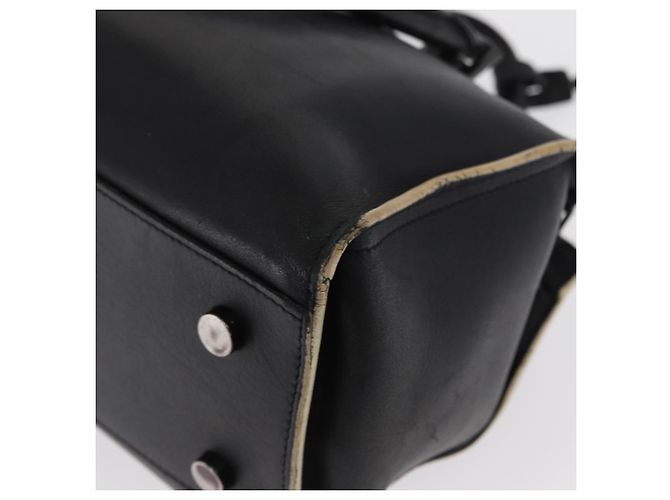 SAINT LAURENT Borsa a Mano Baby Kabas in Pelle 2 in 1 Nera LTH424868 Auth 171093 - vista 15