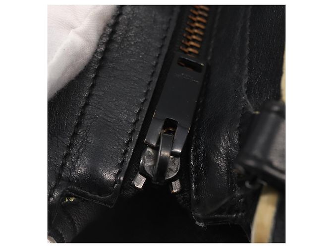 SAINT LAURENT Borsa a Mano Baby Kabas in Pelle 2 in 1 Nera LTH424868 Auth 171093 - vista 18
