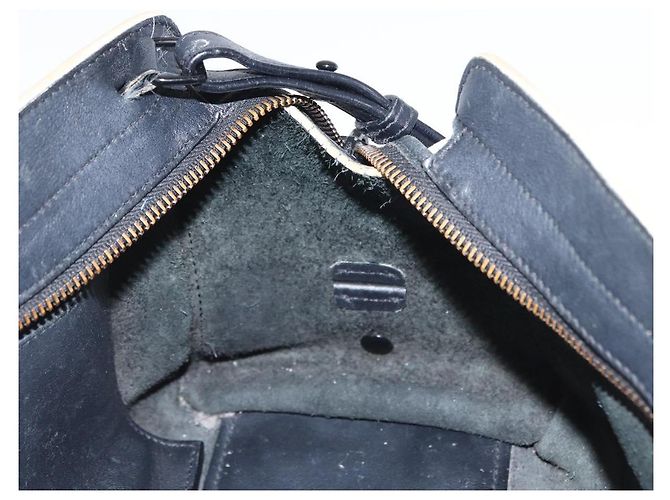 SAINT LAURENT Borsa a Mano Baby Kabas in Pelle 2 in 1 Nera LTH424868 Auth 171093 - vista 21