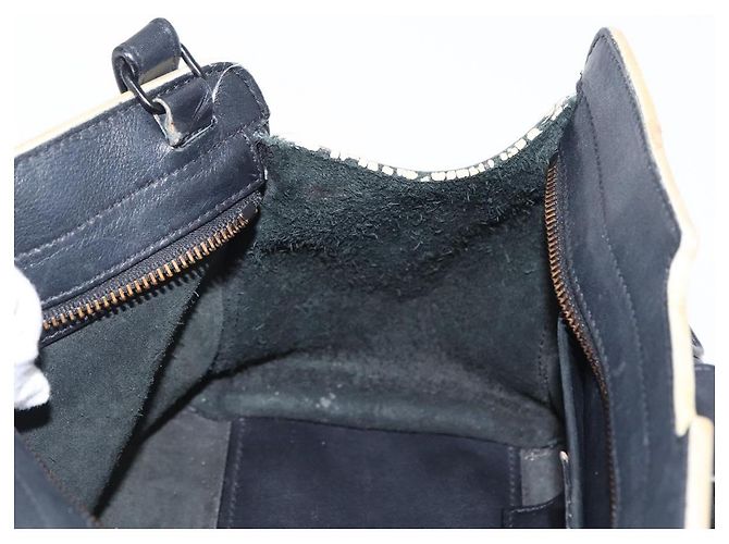 SAINT LAURENT Borsa a Mano Baby Kabas in Pelle 2 in 1 Nera LTH424868 Auth 171093 - vista 22