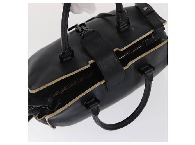 SAINT LAURENT Borsa a Mano Baby Kabas in Pelle 2 in 1 Nera LTH424868 Auth 171093 - vista 6