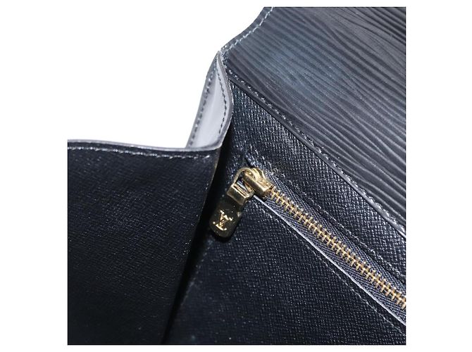 LOUIS VUITTON Clutch Montaigne 27 Epi Nero M52652 LV Auth 169888 - vista 11