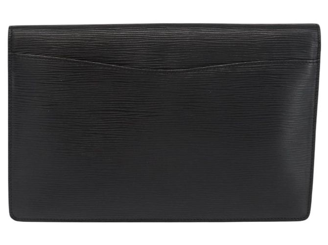 LOUIS VUITTON Clutch Montaigne 27 Epi Nero M52652 LV Auth 169888 - vista 2