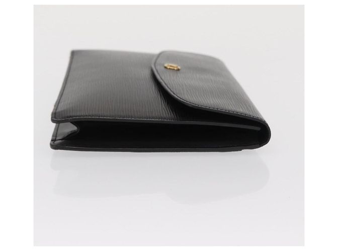 LOUIS VUITTON Clutch Montaigne 27 Epi Nero M52652 LV Auth 169888 - vista 3