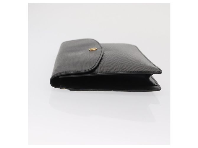 LOUIS VUITTON Clutch Montaigne 27 Epi Nero M52652 LV Auth 169888 - vista 4