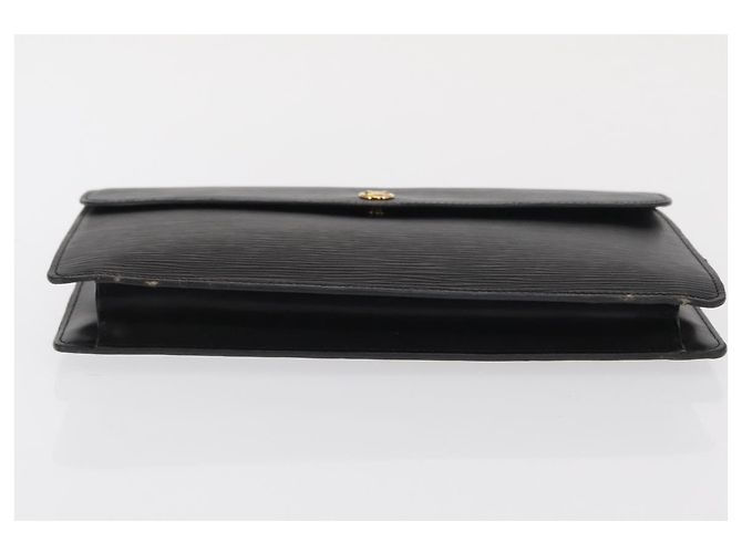 LOUIS VUITTON Clutch Montaigne 27 Epi Nero M52652 LV Auth 169888 - vista 6