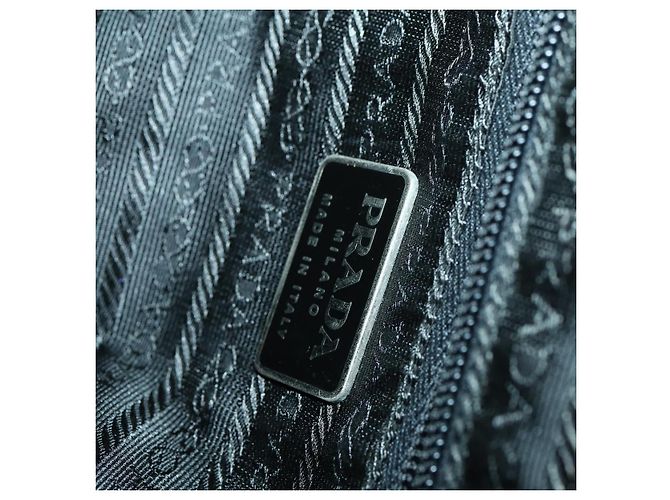 PRADA Backpack Nylon Khaki Silver Auth 166398 Silvery - view 23