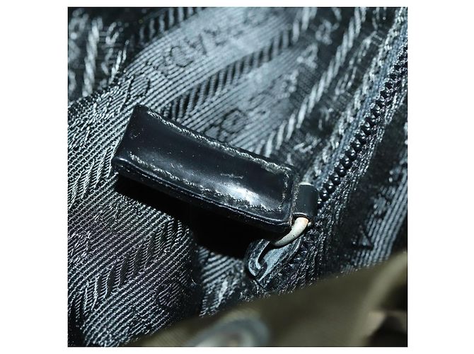 PRADA Backpack Nylon Khaki Silver Auth 166398 Silvery - view 24