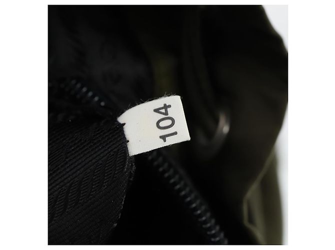 PRADA Backpack Nylon Khaki Silver Auth 166398 Silvery - view 28