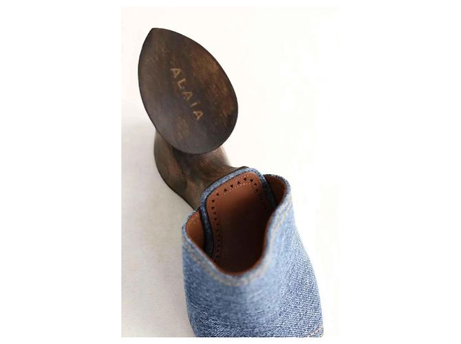 Alaïa Mule blu - vista 4