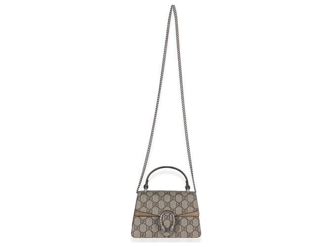 Gucci Beige GG Supreme Canvas Mini Dionysus Top Handle Bag - Ansicht 5