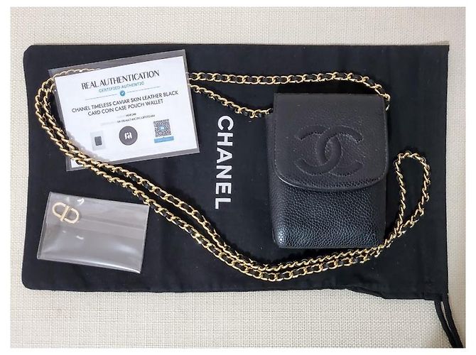 Chanel Timeless Caviar Leather Case Black - view 7