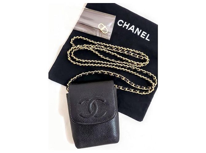 Chanel Timeless Caviar Leather Case Black - view 8