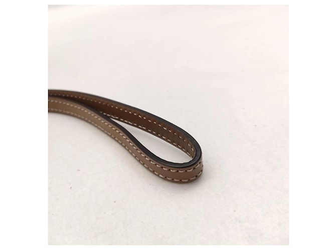 Pochette en cuir marron Zucca Fendi - vue 4