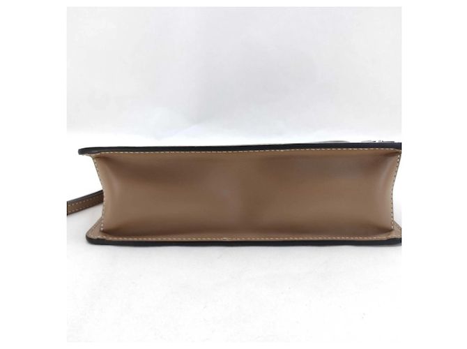 Pochette en cuir marron Zucca Fendi - vue 7