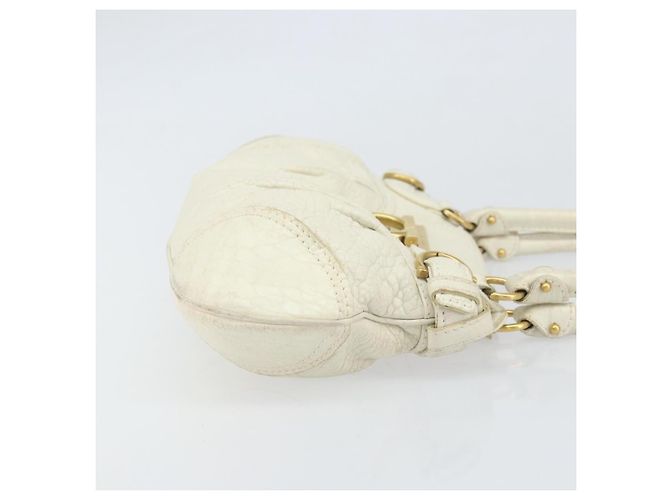 Salvatore Ferragamo Gancini Leather Bianco - vista 3