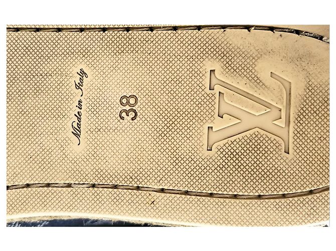 Louis Vuitton Espadrillas Mules Monogram Denim Blu Navy - vista 10