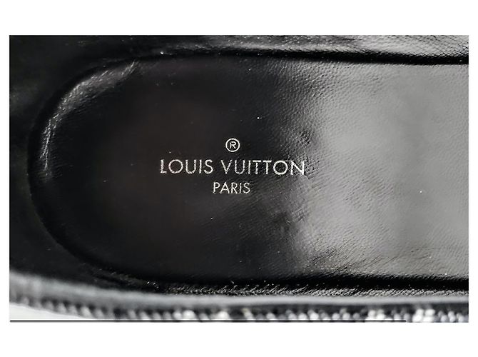 Louis Vuitton Espadrillas Mules Monogram Denim Blu Navy - vista 11