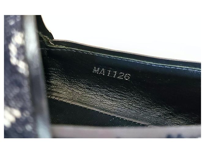 Louis Vuitton Espadrillas Mules Monogram Denim Blu Navy - vista 12