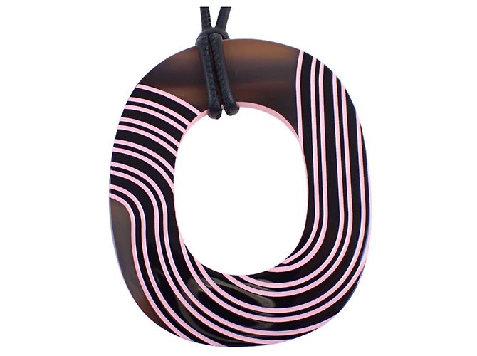 Collana Pendente POP PM di Hermès Marrone Rosa - vista 2