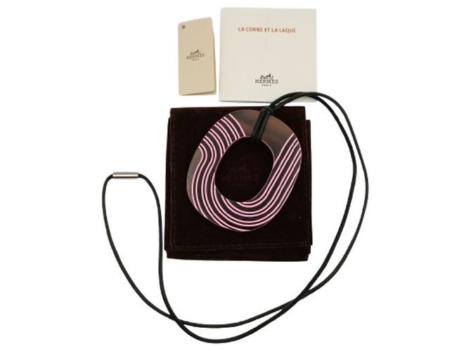 Collana Pendente POP PM di Hermès Marrone Rosa - vista 6