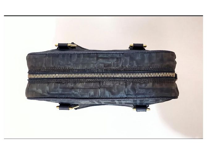 Borsa a spalla Fendi Zucca in nylon verde scuro - vista 16