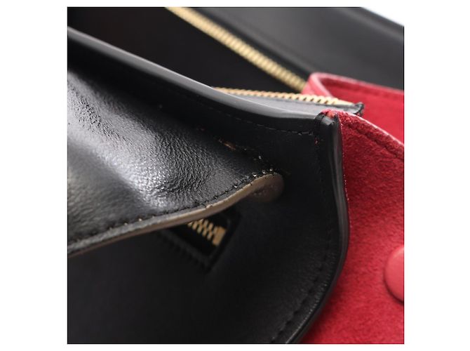 Céline Borsa Trapeze Medium di Celine Nero Rosa Beige - vista 12