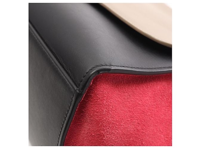 Céline Borsa Trapeze Medium di Celine Nero Rosa Beige - vista 5