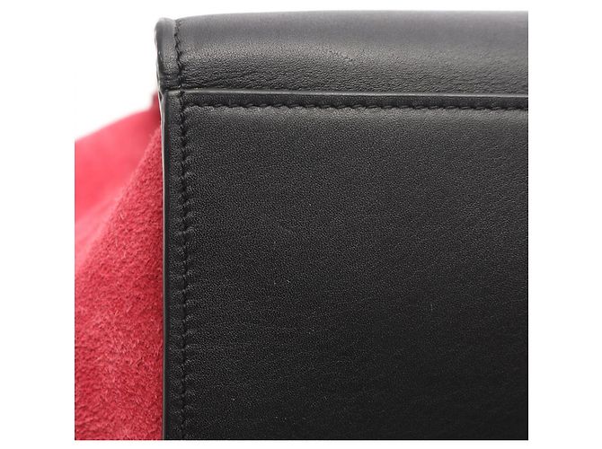Céline Borsa Trapeze Medium di Celine Nero Rosa Beige - vista 6