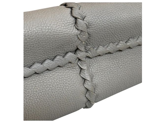 Borsa Bottega Veneta grigia Intrecciato 2 in 1 - vista 16
