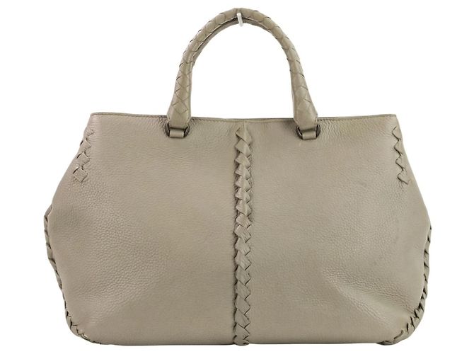 Borsa Bottega Veneta grigia Intrecciato 2 in 1 - vista 2