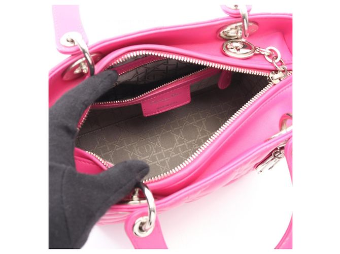Borsa Lady Cannage di Christian Dior Rosa - vista 3