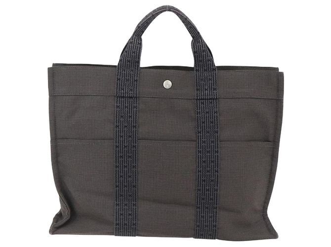Hermès Fourre-tout Herline aus Canvas Braun - Ansicht 2