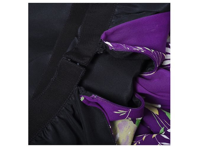 Autre Marque Mini-Kleid mit Blumenmuster Gobi von The Attico Lila - Ansicht 10