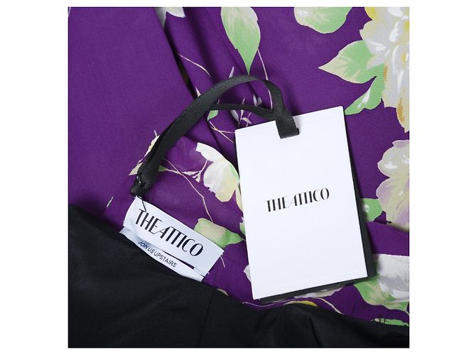 Autre Marque Mini-Kleid mit Blumenmuster Gobi von The Attico Lila - Ansicht 12