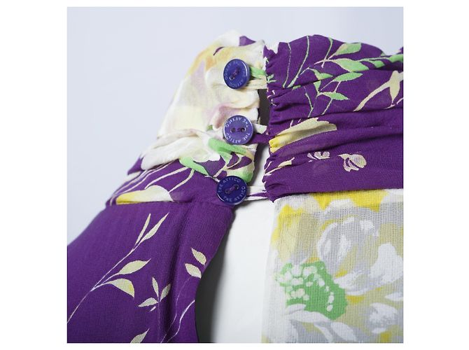 Autre Marque Mini-Kleid mit Blumenmuster Gobi von The Attico Lila - Ansicht 4