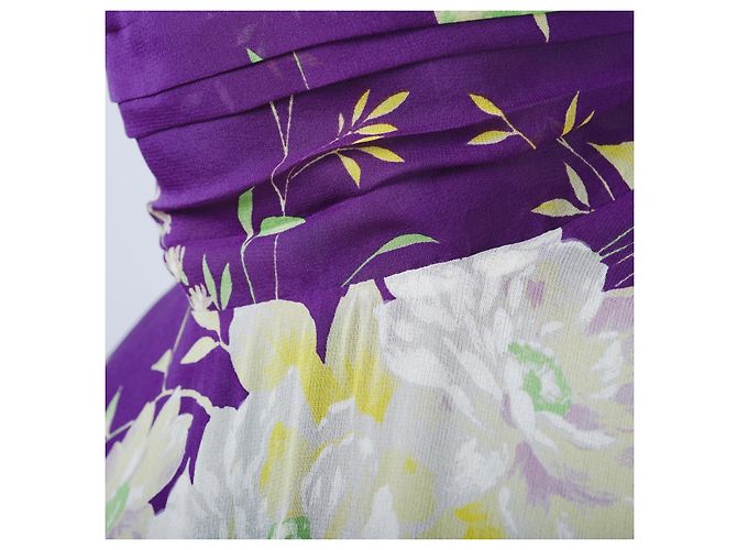 Autre Marque Mini-Kleid mit Blumenmuster Gobi von The Attico Lila - Ansicht 6
